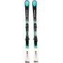 Skis Kastle RX11 avec fixations, vue de dessus sur fond blanc.
