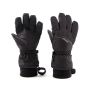 Gants Sinner Phoenix Junior : Paire de gants noirs et gris, vus de dessus.