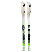 Les skis K2 Charger RT, prêts à l'emploi avec fixations, vue d'ensemble.