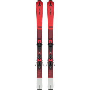 Atomic Redster RJ : skis rouges et blancs, fixations visibles.