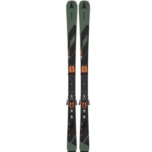 Atomic Redster Q7.8 2025 : skis alpins avec fixations, vue de dessus.