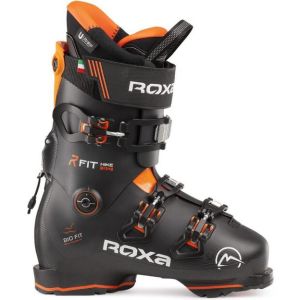 Roxa R/Fit Hike 90 RTL : chaussure de ski de randonnée orange et noire, vue latérale.