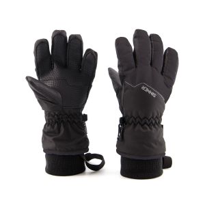 Gants Sinner Phoenix Junior : Paire de gants noirs et gris, vus de dessus.